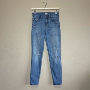 Sneak Peak pants women 1 cotton blend girlfriend light wash jeans blue